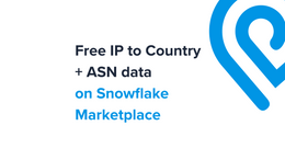 Free IP to Country + ASN data on Snowflake Marketplace